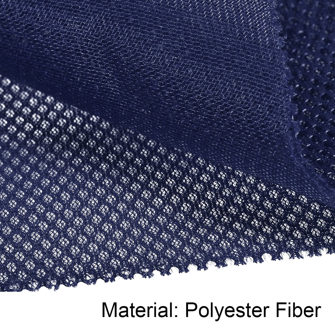 Uxcell Speaker Grill Cloth Polyester Fiber Stereo Mesh Fabric Dark Blue 0.5x1.45m