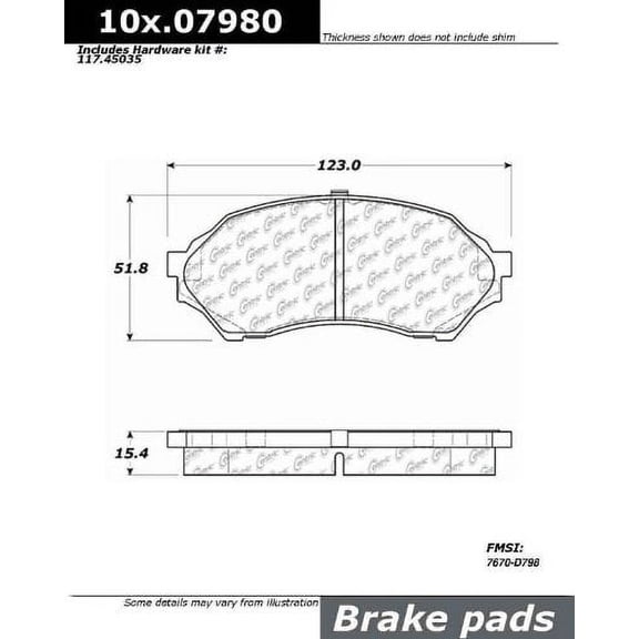 Centric Parts - Ceramic Pads