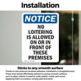 thumbnail image 3 of (2 Pack) No Loitering Is Allowed On Or OSHA Notice Sign 5 Inch X 3.5 Inch Vinyl Label Decal Sticker Weather Resistant, UV Protected for Workplace, Business, and Construction Site, Made, 3 of 7
