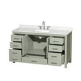 thumbnail image 6 of Wyndham Collection Wcs141460s-Qtz-Us3mxx Sheffield 60" Free Standing Single Basin Vanity, 6 of 7