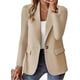 thumbnail image 5 of 26-27 Women's Blazer Casual Bussiness Blazers Long Sleeve Button Down Blazer Jacket Solid Lapel Suite Jacket with Pockets, 5 of 5