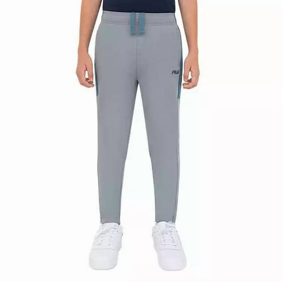 FILA Youth Training jogger Pull on Pants (Grey, M-10/12)