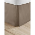 thumbnail image 6 of Comfort Canopy - Taupe Pleated Bed Skirt Box Spring Frame Cover for King Size Bedding, 6 of 9