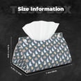 thumbnail image 6 of Lsque Cute Rabbit Printed Long Tissue Box Cover Holder, Facial Paper Organizer Dispenser,Triangle with Bottom Belt, PVC Leather Decorative Organizer, 6 of 9