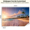thumbnail image 3 of Peel and Stick Wallpaper Coconut palm trees colorful sun set Modern Art Wall Mural Decor Self Adhesive and Removable 100in x 144in, 3 of 8