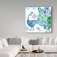 thumbnail image 3 of Trademark Fine Art 'Jewel Peacocks I' Canvas Art by Farida Zaman, 3 of 3