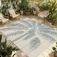thumbnail image 2 of Outdoor Rug 3x5 ft Tropical Palm Trees Waterproof Outdoor Patio Rug Mat Non Slip Outside Area Rugs Carpet for RV,Camping,Porch,Deck,Pool,Balconybackyard,Beige Retro Rustic Wood Textured, 2 of 9