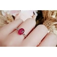 thumbnail image 2 of HeartsAndYou 2.49ct Natural Pink Ruby Engagement Ring 14k SOLID White Gold Solitaire Promise, 2 of 8