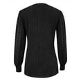 thumbnail image 4 of Women Sweaters Women Tops Ladies' Fashionable Casual Corset V Neck Long Sleeved Shirt Lace Top Sweater, 4 of 6