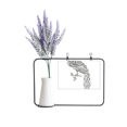 thumbnail image 1 of Tarjeta de Jarrón de Lavanda Artificial Unbranded Pintura Colorida de Aves Pavos Reales, 1 of 3