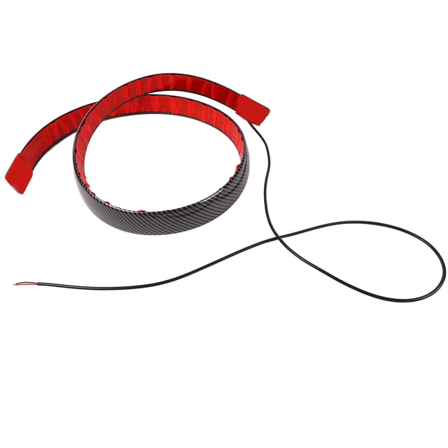 Alerón Trasero, Luz LED Que Fluye, Ala De Techo De Maletero Con Patrón De Fibra De Carbono Universal Para Automóviles