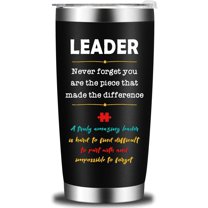 Leadership Gifts for Women Men,Thank You Gifts for Leader Boss Mentor Supervisor, Leader Appreciation Gifts for Boss,Leader Definition Tumbler Gifts 20 oz