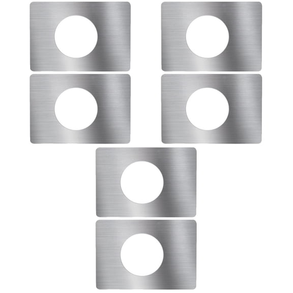 HOMEMAXS 6 pcs Door Reinforcement Plate Door Striker Plate Door Knob Plate Accessory