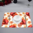 thumbnail image 2 of MKHERT Seamless Colorfull Floral Pattern with Red Poppy Flower Placemats Table Mats for Dining Room Kitchen Table Decoration 12x18 inch,Set of 4, 2 of 4
