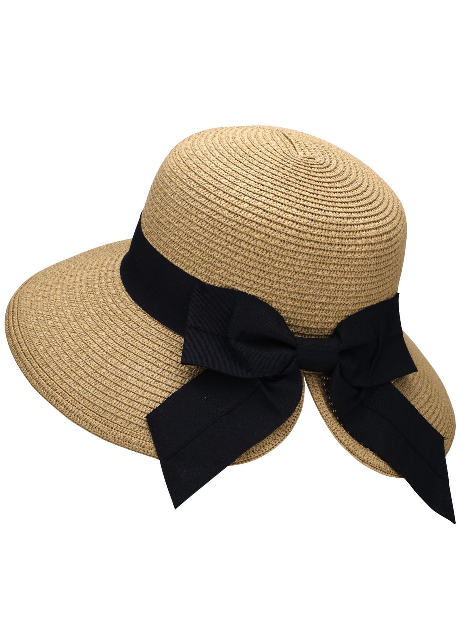 TWGONE Womens Sun Hat Floppy Foldable Ladies Women Maple Leaf Straw Beach Summer Hat Cap