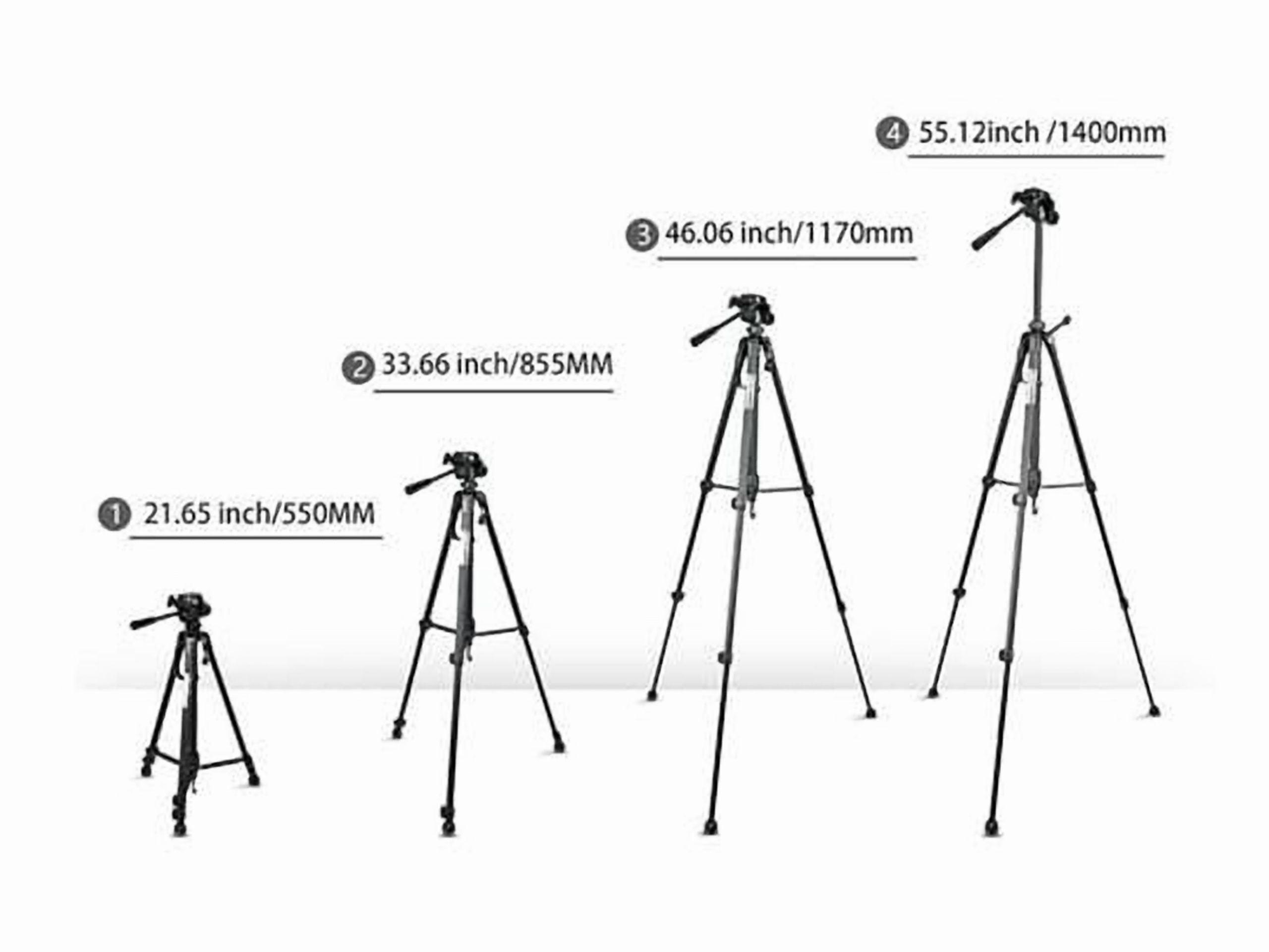 CODi Adjustable Tripod for Camera, Webcam, or Phone
