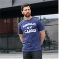 thumbnail image 4 of Funny cardio late person T-shirt workout Gym humorous sarcastic tee, 4 of 6