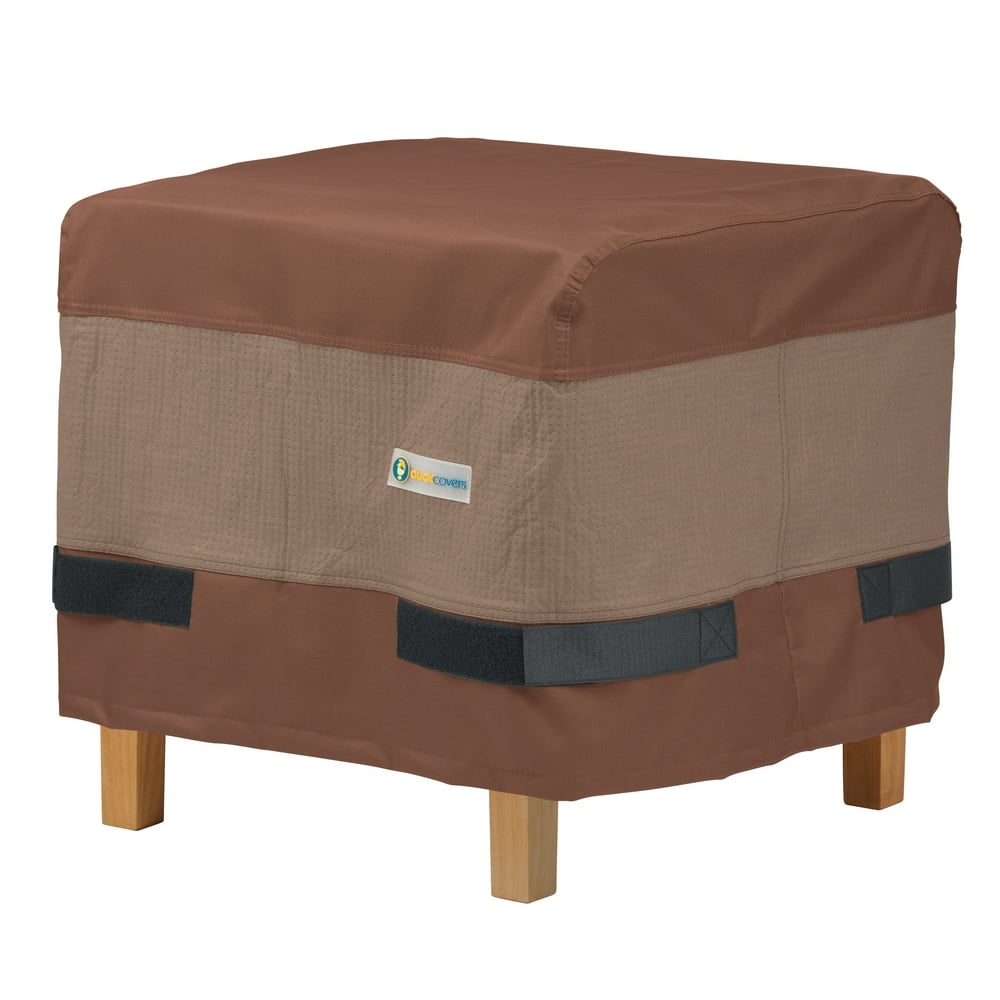 Duck Covers Ultimate Waterproof 20 Inch Square Ottoman/Side Table Cover