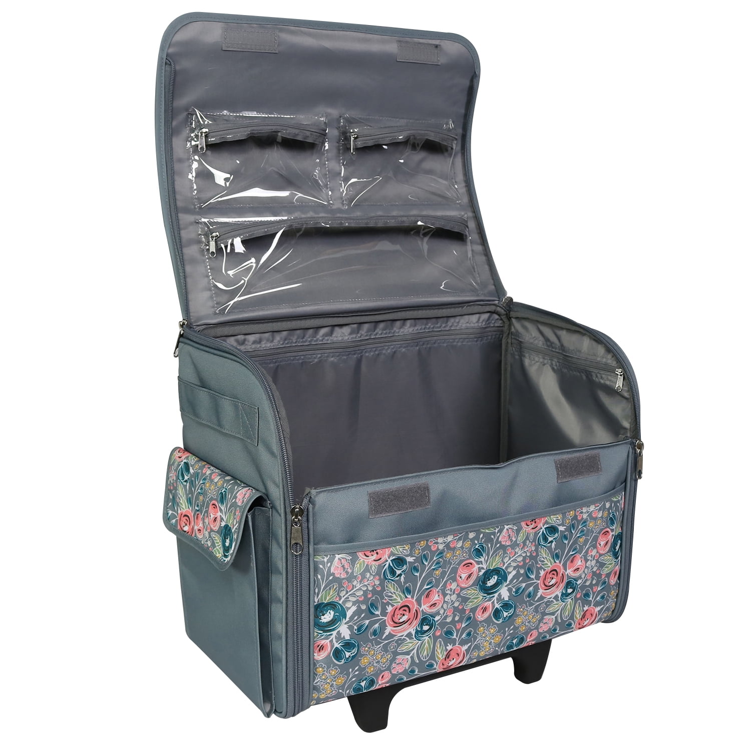 Tote Rolling Sewing Machine Carrying Case Bag with Wheels - China