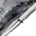 thumbnail image 4 of 3 Pcs Soft Bedding Set, Includes 1 Duvet Cover with Zipper And 2 Pillow Shams,Chinese Art Mountain And River Ink Painting Twin(86"x70"), 4 of 8