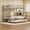 Twin over Twin with Trundle(Silver), variant on Uiowio Triple Bunk Bed Twin over Twin with Trundle,Triple Twin Bunk Bed with Ladder & Guardrail,Metal Convertible Triple Bunk Bed Frame for Teen & Adult,Bedroom,Dorm,Black(Mattress not included)