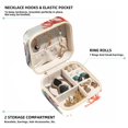 thumbnail image 2 of Coral Travel Portable Square Jewelry Box Organizer for Rings, Earrings, Necklaces, Bracelets, etc. for Girls and Women, 2 of 6