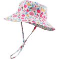 thumbnail image 2 of Chapeau de Soleil pour Fille Tout-Petit Chapeau de Plage Respirant Chapeau à Sangle de Menton Réglable 50+UPF, 2 of 7