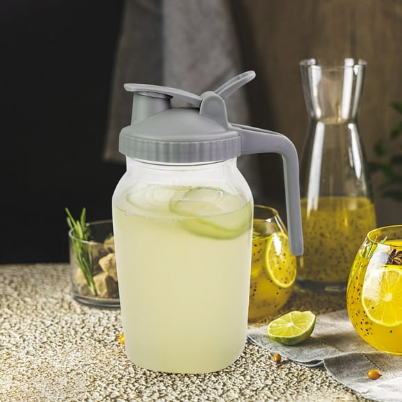LSLJS Wide Mouth Mason Jar Pour Spout Lids with Handle Reusable Plastic Flip Cap Lid, Leak-proof Airtight Black, Lid Lid