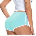 thumbnail image 7 of FRSASU Women's Shorts High Waisted Solid Color Booty Retro Dolphin Shorts, Yoga Gym Running Workout Biker Mini Shorts Pants Light Blue, 7 of 7
