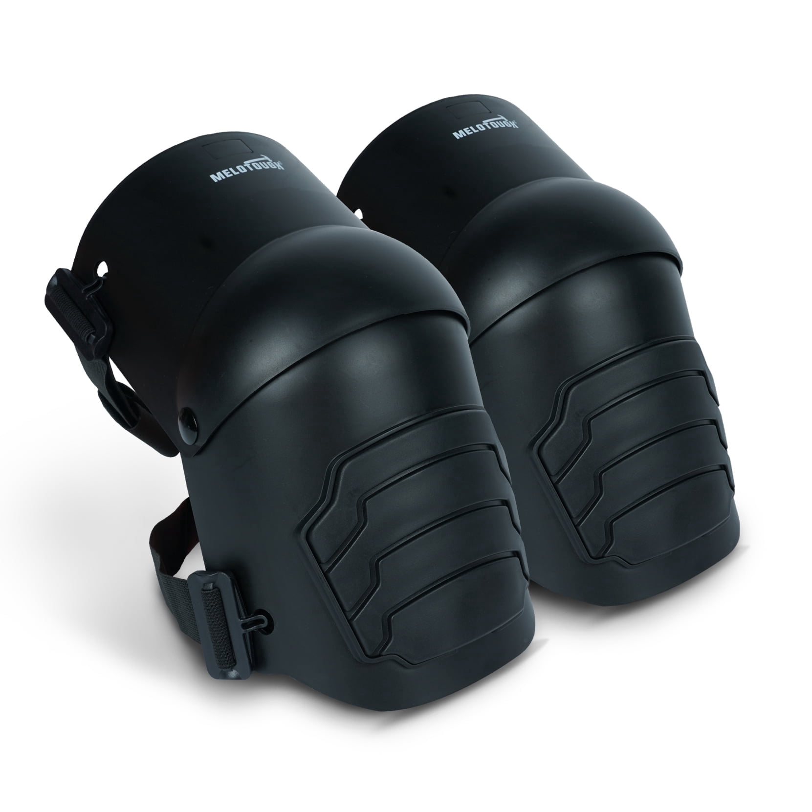 VEVOR Knee Pads For Work – Extended Heavy Duty Construction Kneepads With 2 Extension Straps, Anti-Slip Foam Gel, Black & Orange, For Flooring, Gardening, Roofing, And Cleaning