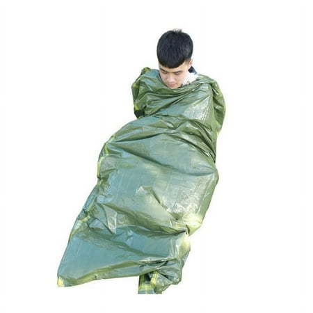 

Outdoor PE first aid sleeping bag disaster relief cold insulation thermal insulation emergency sleeping bag - Use as Emergency Bivy Sack Survival Sleeping Bag
