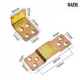 thumbnail image 6 of Heavy Duty Metal Bed Rail Brackets Wood Bed Frame Corner Bracket Support Connector Hardware Kit for Beds Sofa Furnitures Hings, 6 of 8