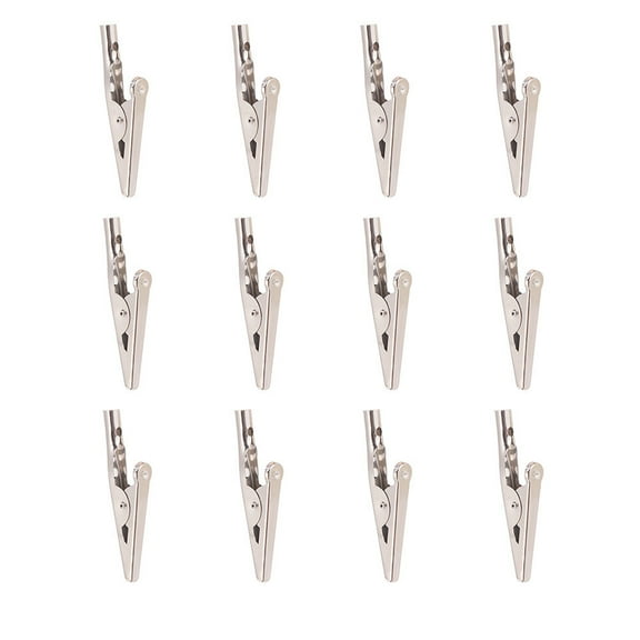 SEWOART 24Pcs Stainless Steel 51mm Crocodile Clamps Metal Clips for DIY ering Projects
