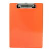 Office School Plastic A5 Paper File Writing Holder Clamp Clip Board Orangered