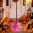 thumbnail image 4 of LED Light Up Witch Broom, Colorful Halloween Broomstick with 3-Section Detachable Design for Haunted House, Porch, Party Props, Costumes and Holiday Decor, 4 of 8