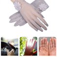 thumbnail image 7 of vlrwzc Gray Women's Floral Lace UV Protection Gloves Touchscreen Elegant Sun Gloves, 7 of 7