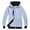 Grey, variant on Kids Child Boys Autumn Winter Long Sleeved Color Block Hooded Zipper Coat Tops Trendy Dailywear, 3-4 Years