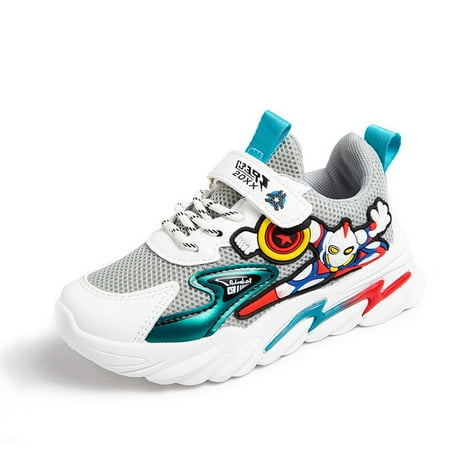Kids Boys Spiderman Mesh Shoes Anti-slip Wear-resistant Trainers Sneakers Superhero Comfortable Running Shoes