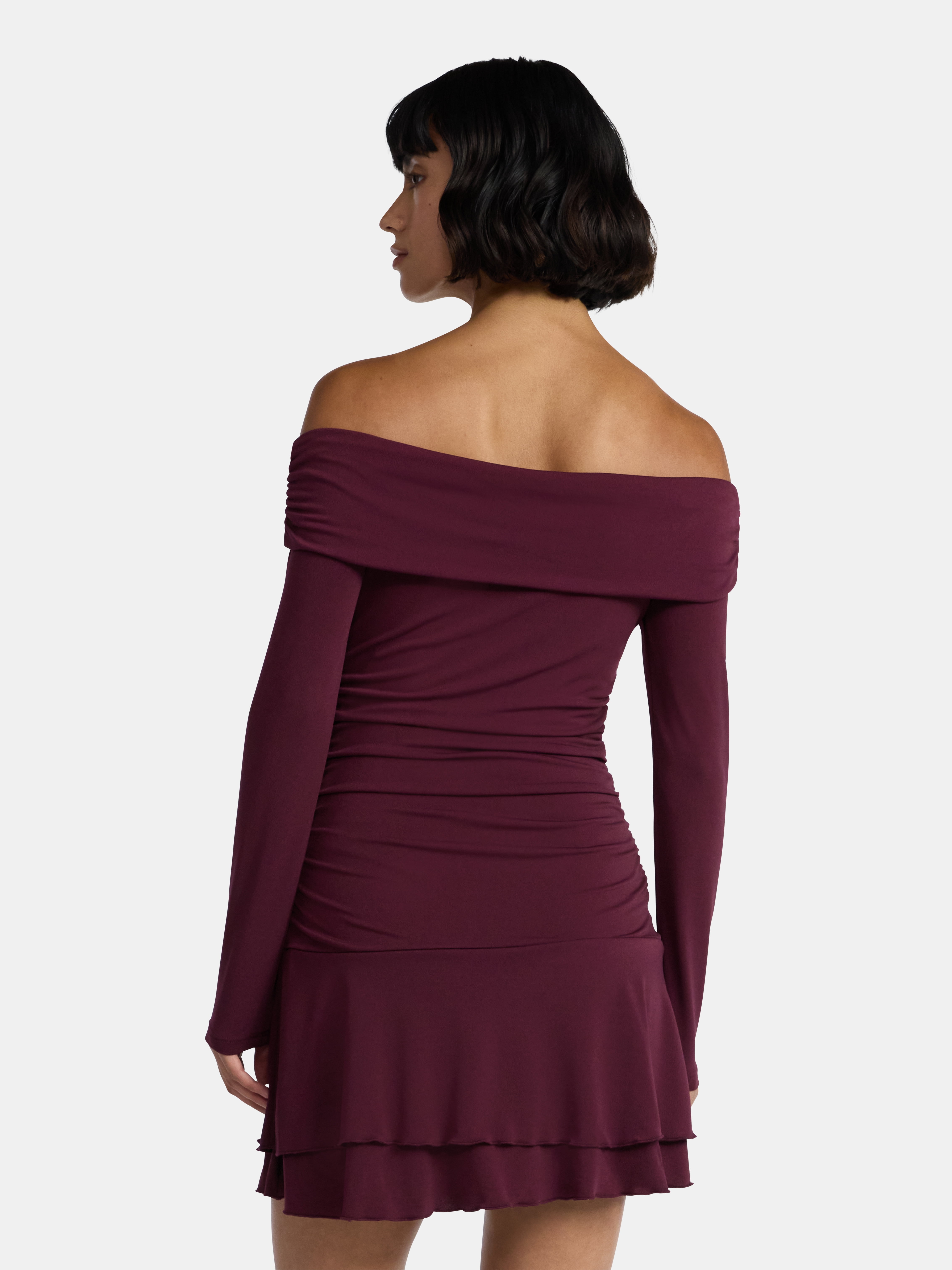 Madden NYC Women’s Drop Waist Dress with Long Sleeves, Sizes XXS-XXL