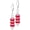A05_Red Quartz, variant on Natural Stone Dish Bead Drop Earrings,Silver Real Quartz Crystal Gemstone Dangle Earrings Beading Jewelry for Women[z2896]