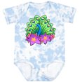 thumbnail image 3 of Inktastic Peacock and Flowers Boys or Girls Baby Bodysuit, 3 of 5