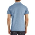 thumbnail image 2 of Frontwalk Mens Polo Shirt Short Sleeve T Shirts Button Summer Tops Men Classic Fit Tee Lapel Neck Pullover Light Blue 3XL, 2 of 4