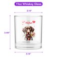 thumbnail image 5 of Happy Valentine's Day German Shorthaired Pointer holding flowers 11oz Whiskey Glass Mug GSP Lover Dog Gift Whiskey Cocktail Glasses Cup - 3005, 5 of 5