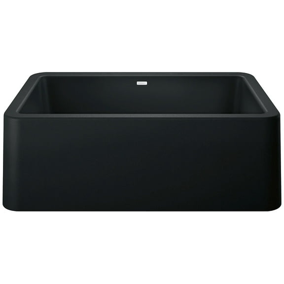 Blanco 4017 Ikon 30" Silgranit Farmhouse Apron Front Single Bowl Kitchen Sink - Black