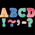 thumbnail image 1 of Teacher Created Resources TCR77360 3 in. Bold Block Watercolor Magnetic Letters, 1 of 1