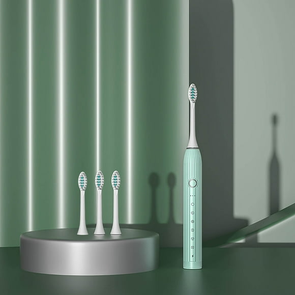 Cepillo de dientes para adultos, recargable por USB, con vibración de seis velocidades y cerdas suaves, cepillo de dientes eléctrico