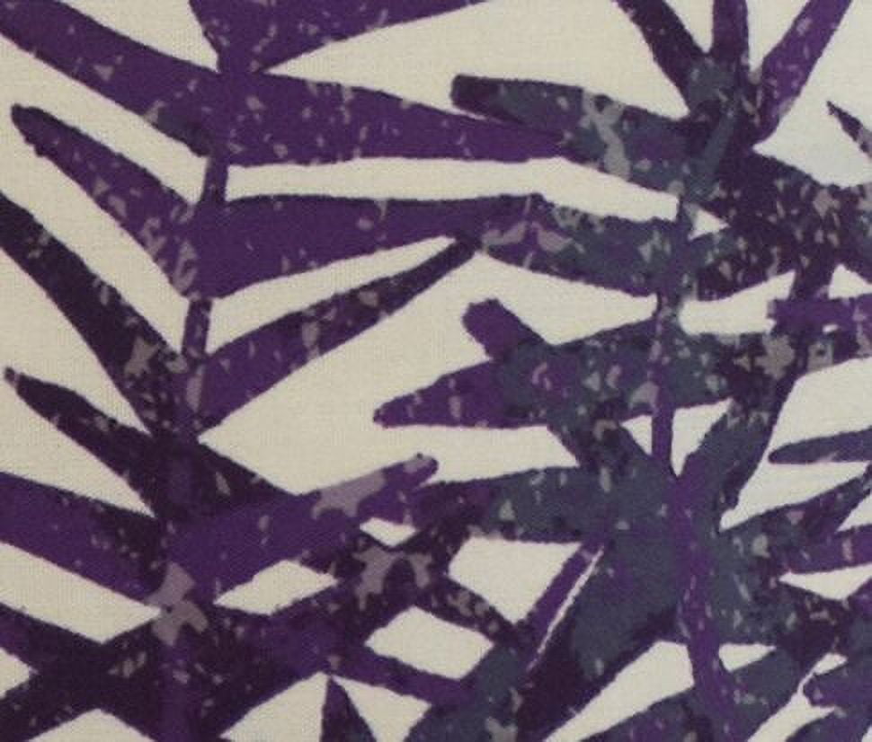 Simply Daisy, 18 x 18 Inch, Spikey, Floral Print Pillow, Purple