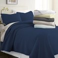 thumbnail image 2 of Simply Soft Quilted Coverlet Set Herring Patterned, Twin/Twin X-Large, Navy, 2 of 4