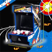 Arcade Classics Atari Asteroids Counter Series Game Machine with 8 Screen and 5 Games