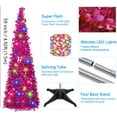 thumbnail image 3 of Fall Tree Home Decor Pop Up Tree with Lights & Timer & Modes Collapsible Tinsel Pencil Tree for Autumn Harvest Porch Thanksgiving Party Decorations Maple Leaves, 3 of 7